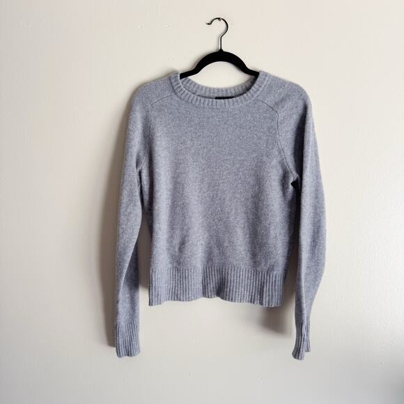 J. Crew Grey Wooly Holly Crewneck Sweater Large - Picture 7 of 7